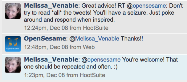 Twitter advice